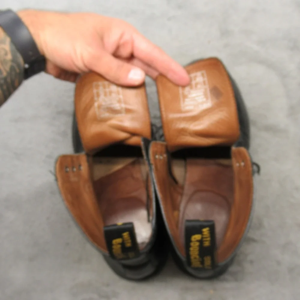 Dr Martens Unisex Shoes M10 W11 Black Leather Lace Up‎ Combat Eldritch Boots